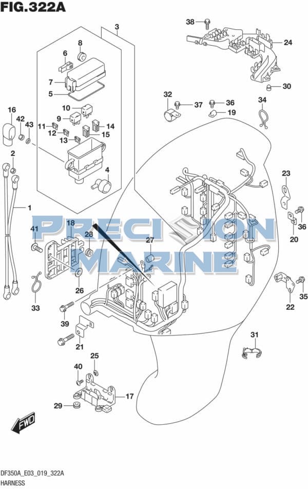 DF350A-910001 Harness