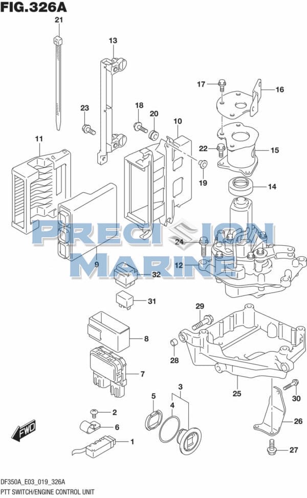 DF350A-910001 Ptt Switch/Engine Control Unit