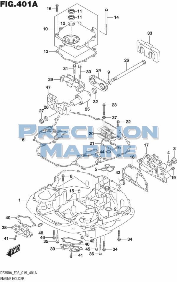 DF350A-910001 Engine Holder