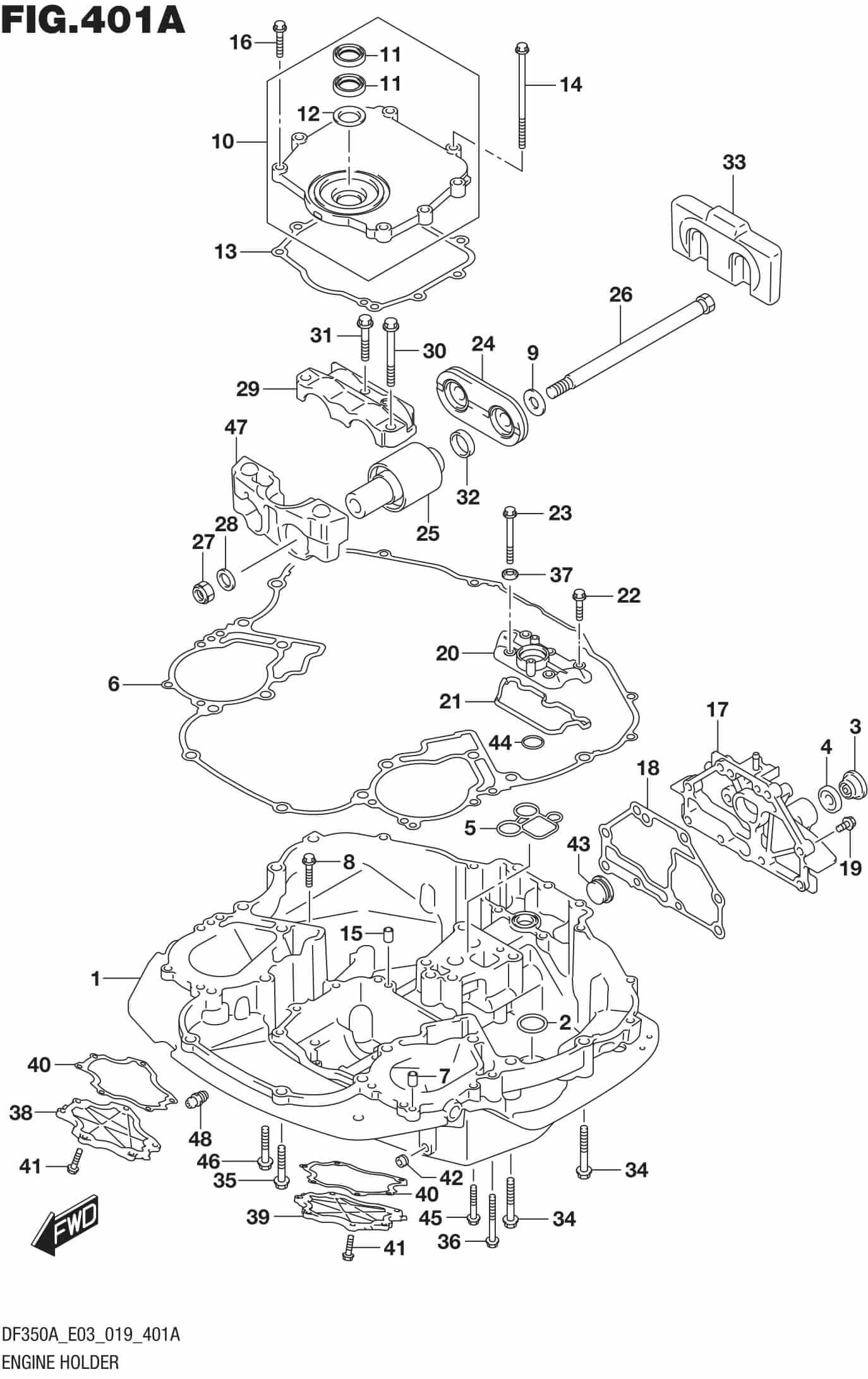 Engine Holder Precision Marine