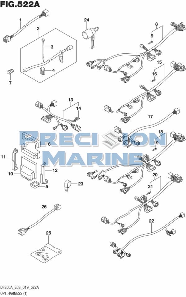 DF350A-910001 OPT: Harness (1)