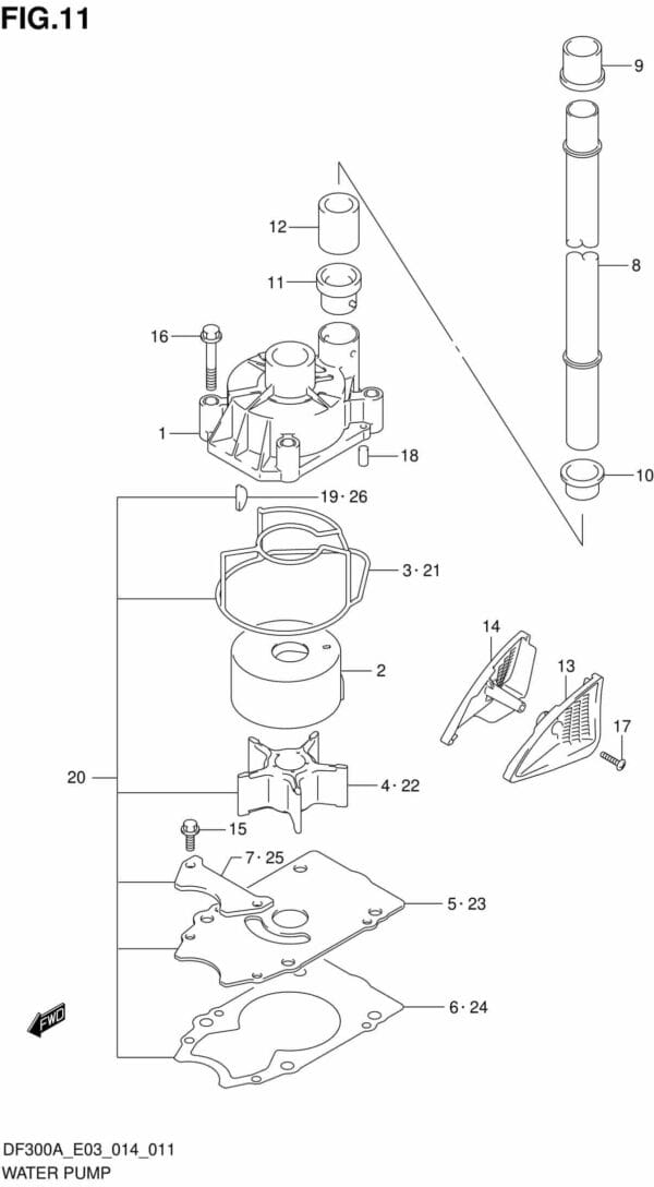 DF250AP-300AP-410001 Water Pump