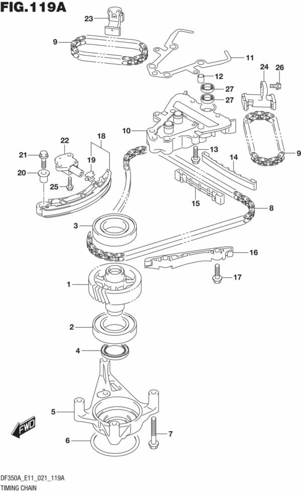 DF300B-325A-350A-140001 Timing Chain