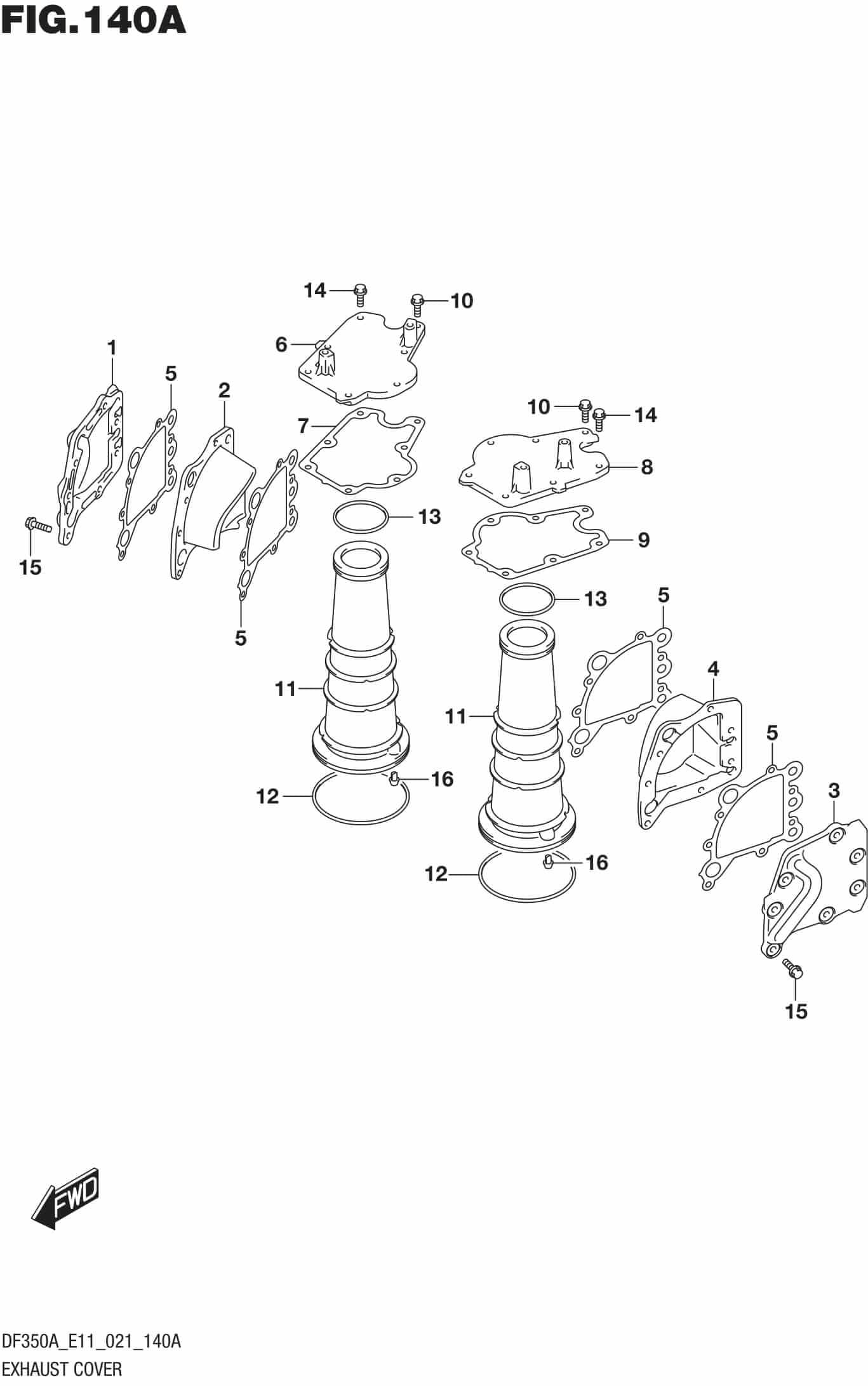 Exhaust Cover Precision Marine