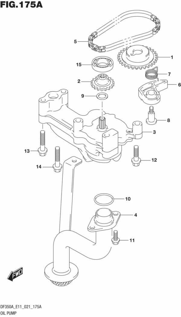 DF300B-325A-350A-140001 Oil Pump