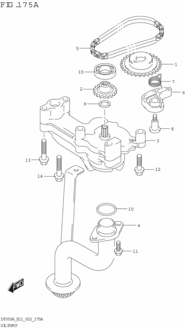 DF300B-325A-350A-240001 Oil Pump