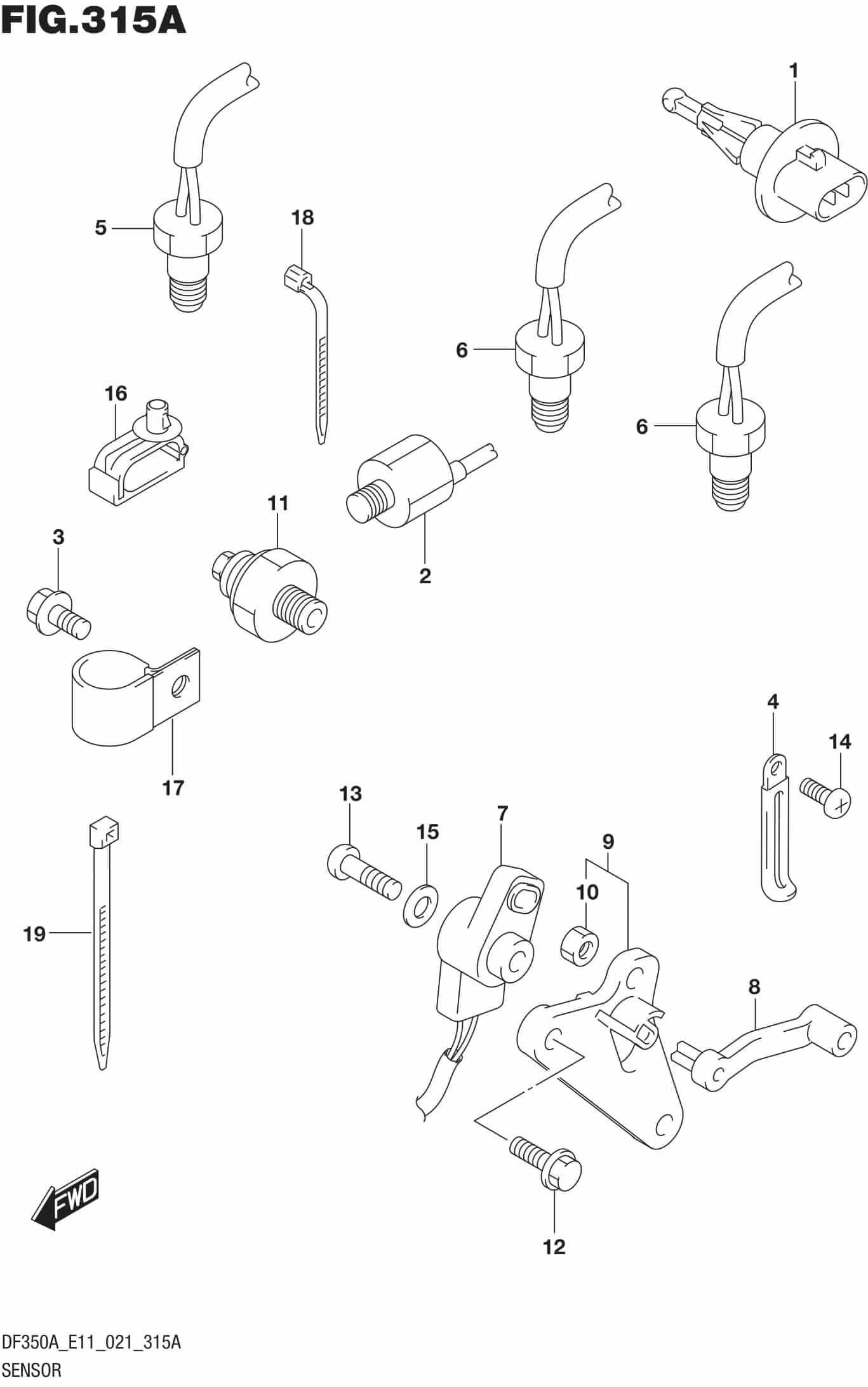 DF300B-325A-350A-140001 Sensor