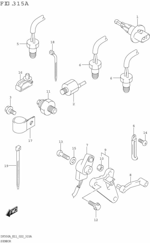 DF300B-325A-350A-240001 Sensor