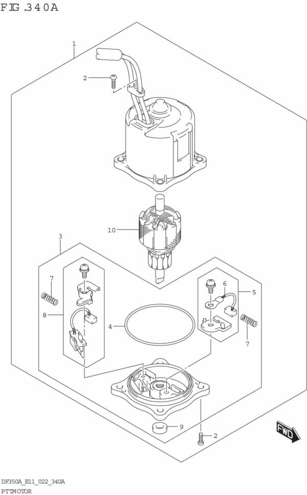 DF300B-325A-350A-240001 Ptt Motor