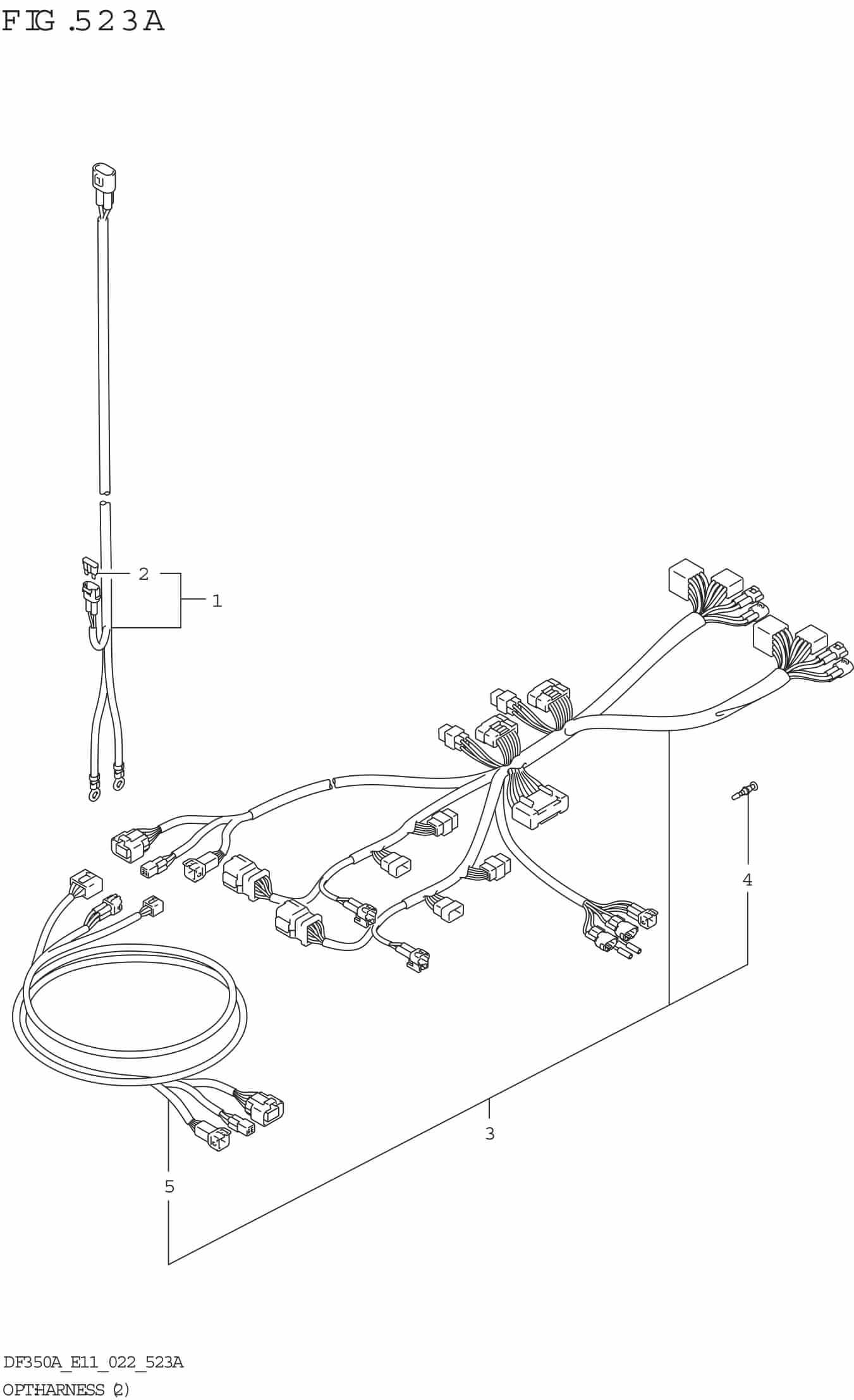 DF300B-325A-350A-240001 OPT: Harness (2) (020,021)