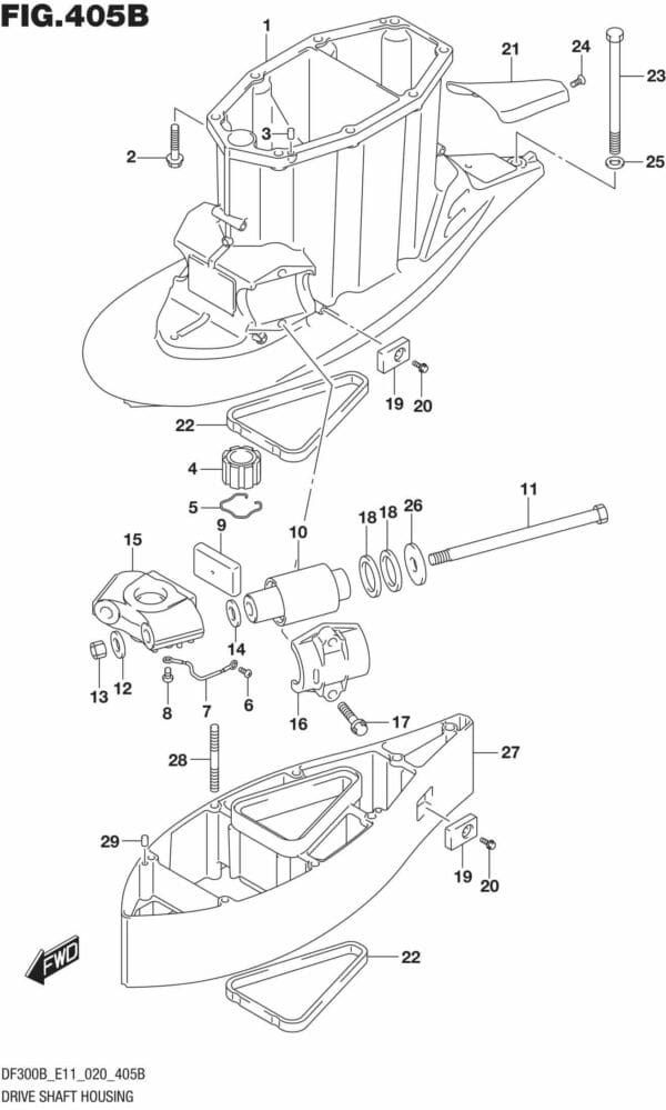 Drive Shaft Housing (XX)