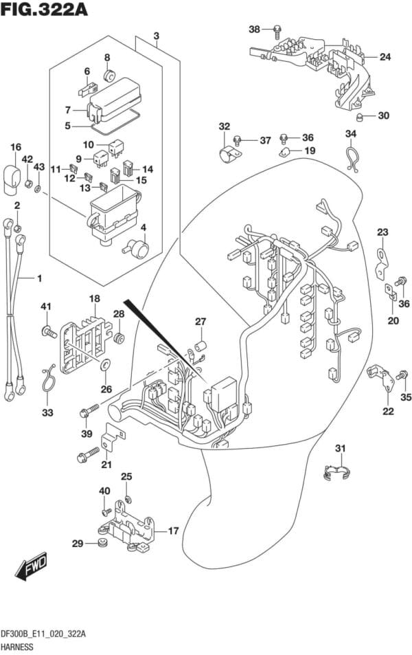 DF300B-040001-Harness