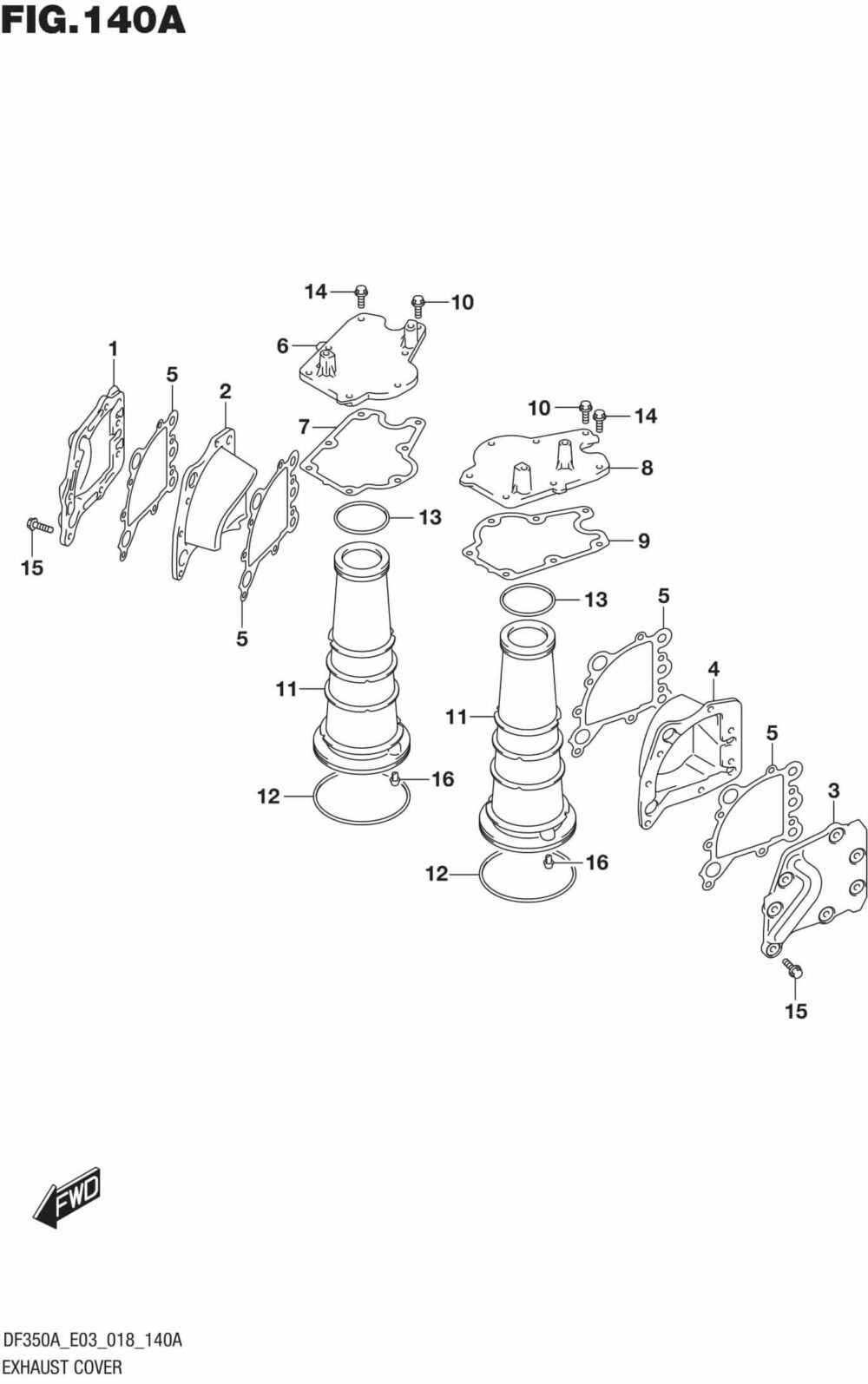 Exhaust Cover Precision Marine