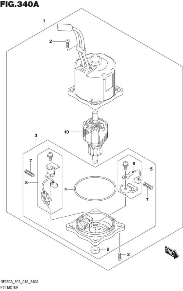 DF350A-810001 PTT Motor