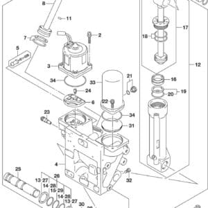 DF350A-810001 Trim Cylinder