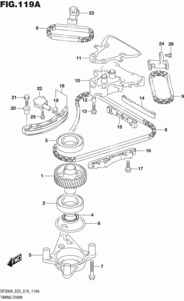 DF250AP-300AP-910001 Timing Chain