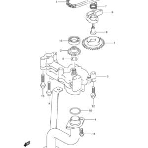 DF300AP 30002-210001 Oil Pump