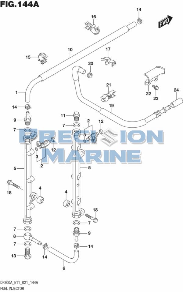 DF250AP-300AP-140001 Fuel Injector (E01 E03 E11)