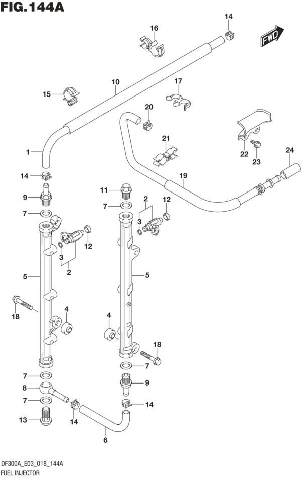 DF250AP-300AP-810001 Fuel Pump/Fuel Vapor Separator