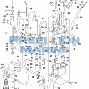 DF250AP-300AP-140001 Fuel Pump/Fuel Vapor Separator (E01 E03 E11)