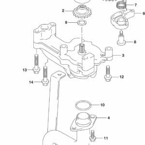 DF250AP-300AP-910001 Oil Pump