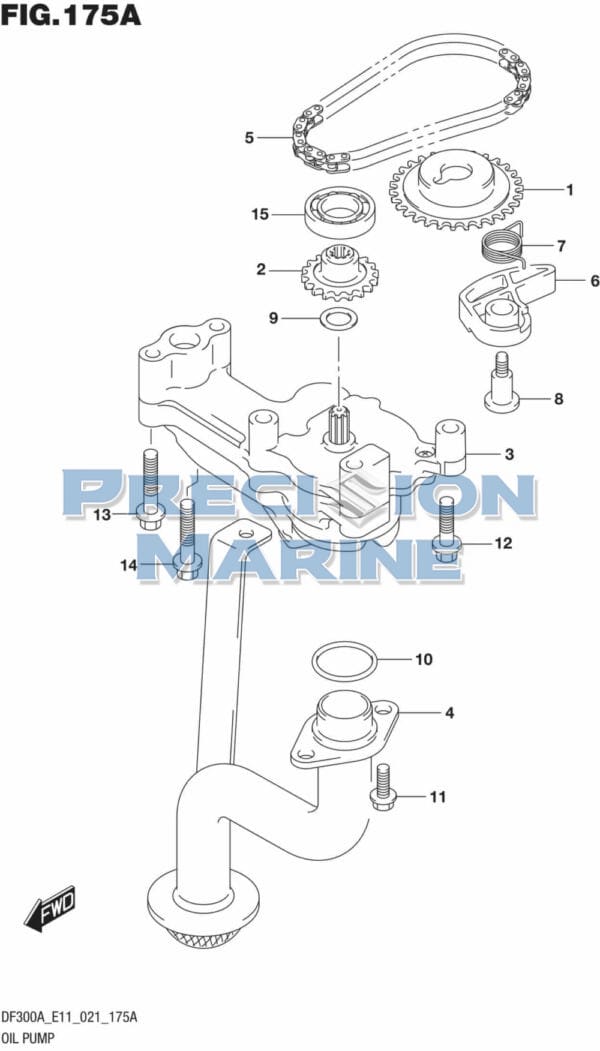 DF250AP-300AP-140001 Oil Pump