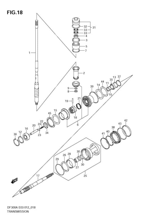 DF300AP 30002-210001 Transmission