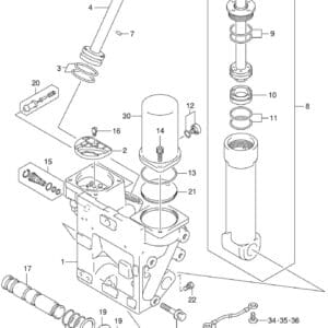 DF250AP-300AP-410001 Trim Cylinder