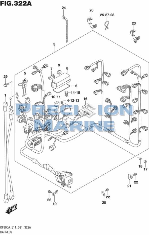 DF250AP-300AP-140001 Harness