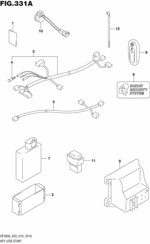 DF250AP-300AP-910001 Key Less Start