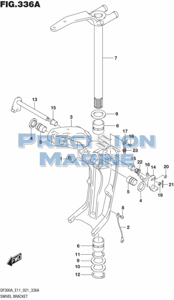 DF250AP-300AP-140001 Swivel Bracket (X)(XX)