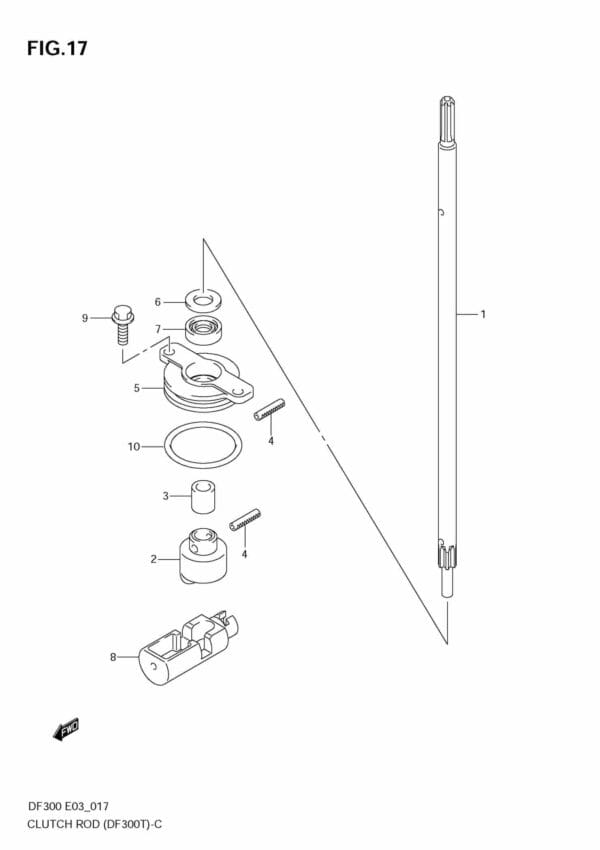 Clutch Rod (DF300T)