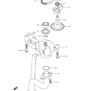 DF300,T,Z 2007-2010_ Oil Pump