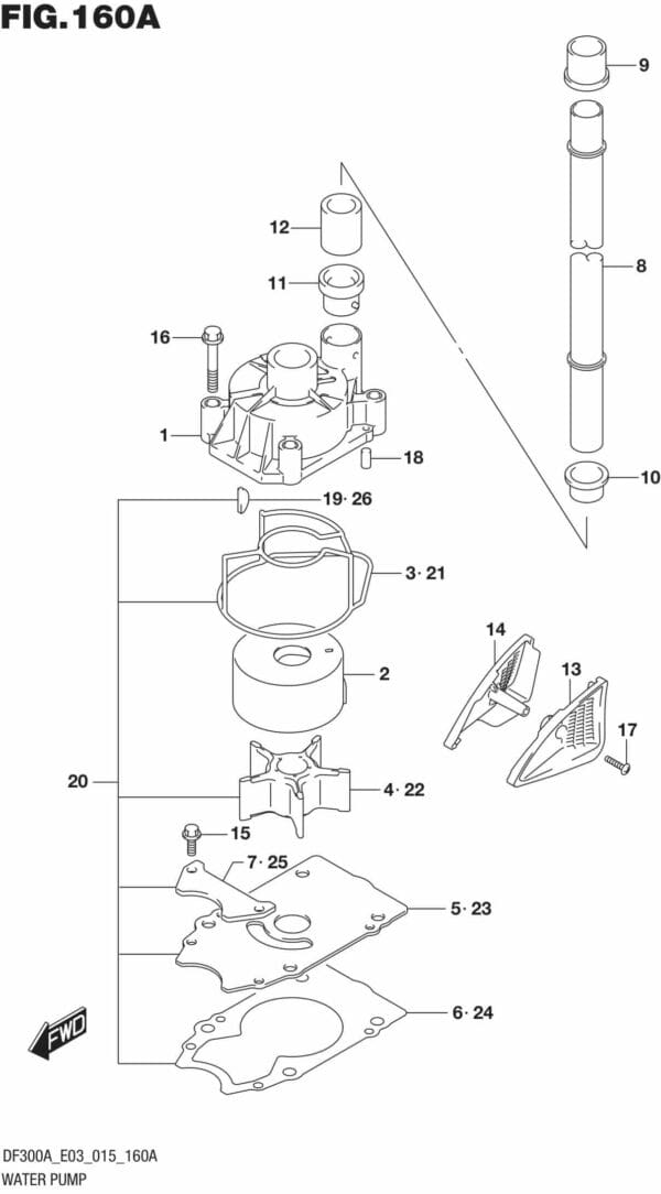 DF250AP-300AP-510001 Water Pump