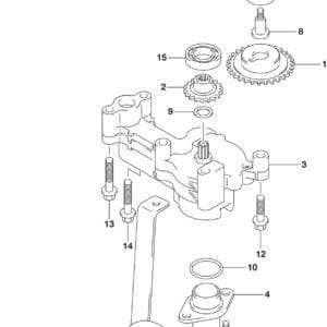 DF250AP-300AP-510001 Oil Pump