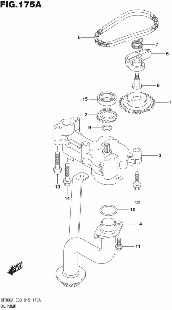 DF250AP-300AP-510001 Oil Pump