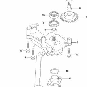 DF225T,Z,250T,Z,ST-910001 Oil Pump