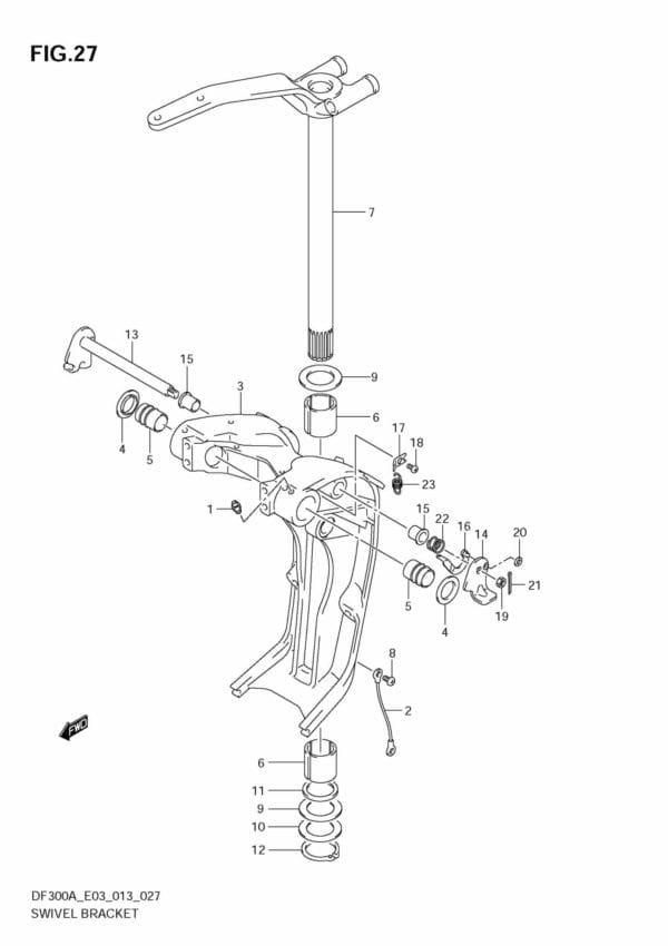 DF250AP 300AP 310001 Swivel Bracket