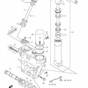 DF250AP 300AP 310001 Trim Cylinder