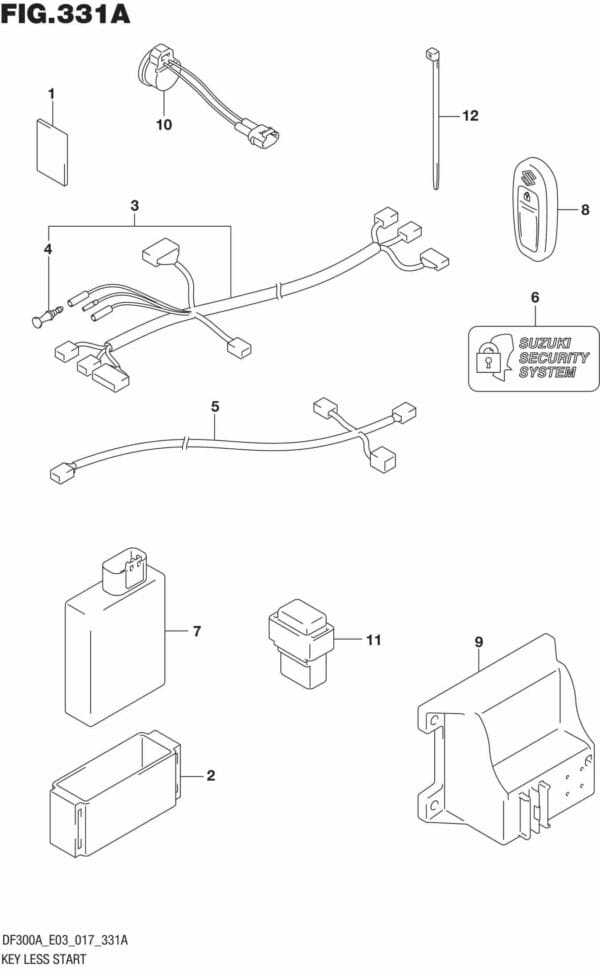 DF250AP-300AP-710001 Key Less Start