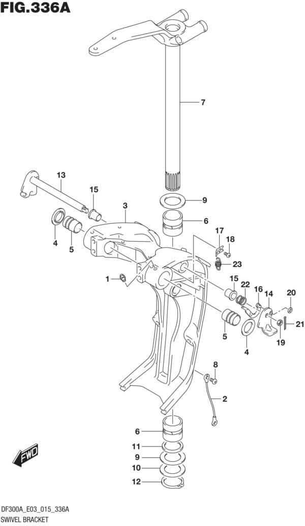 DF250AP-300AP-510001 Swivel Bracket