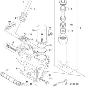 DF250AP-300AP-510001 Trim Cylinder