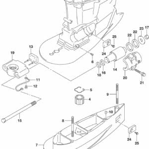 DF250AP-300AP-710001 Drive Shaft Housing (XX) (DF300A E03)