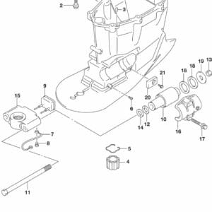 DF225T,Z,250T,Z,ST-040001 Drive Shaft Housing TRANSOM(X) (DF250ST)