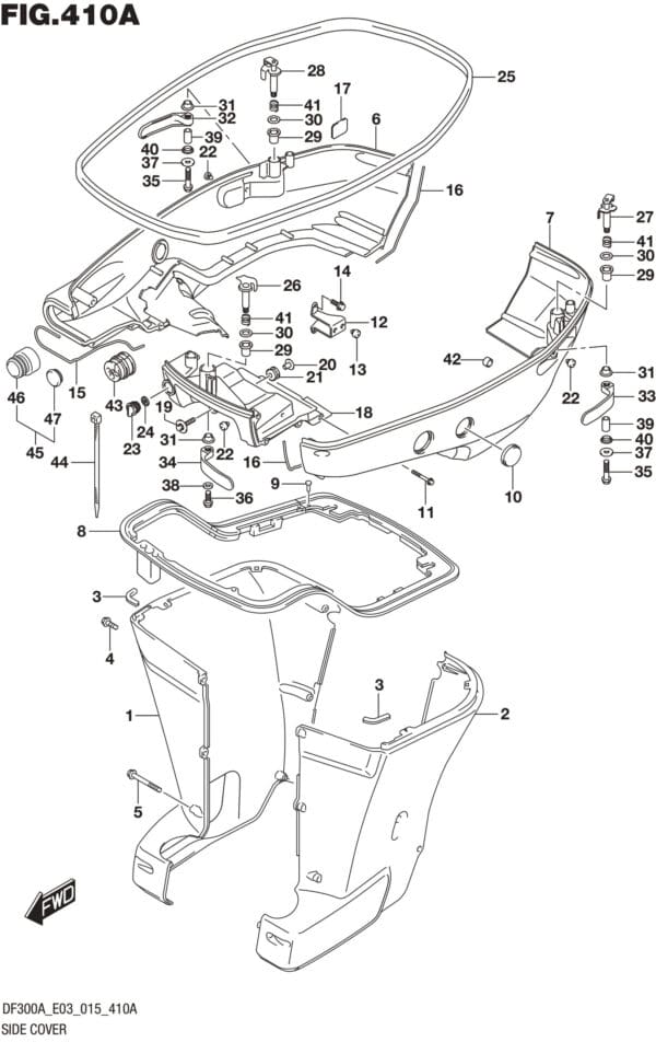 DF250AP-300AP-510001 Side Cover