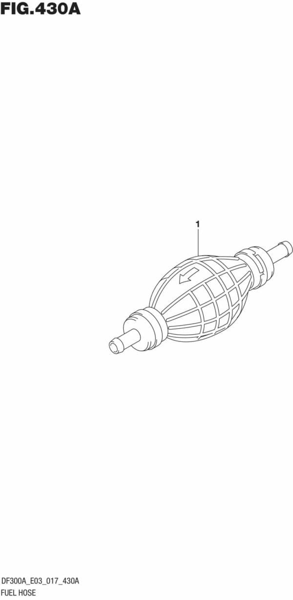 DF250AP-300AP-710001 Fuel Hose