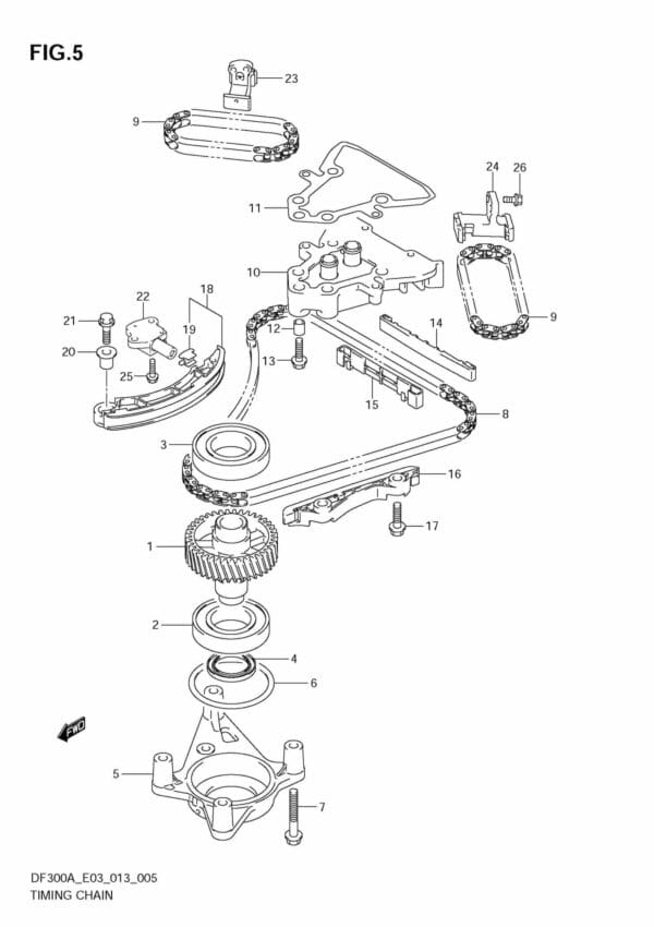 DF250AP 300AP 310001 Timing Chain