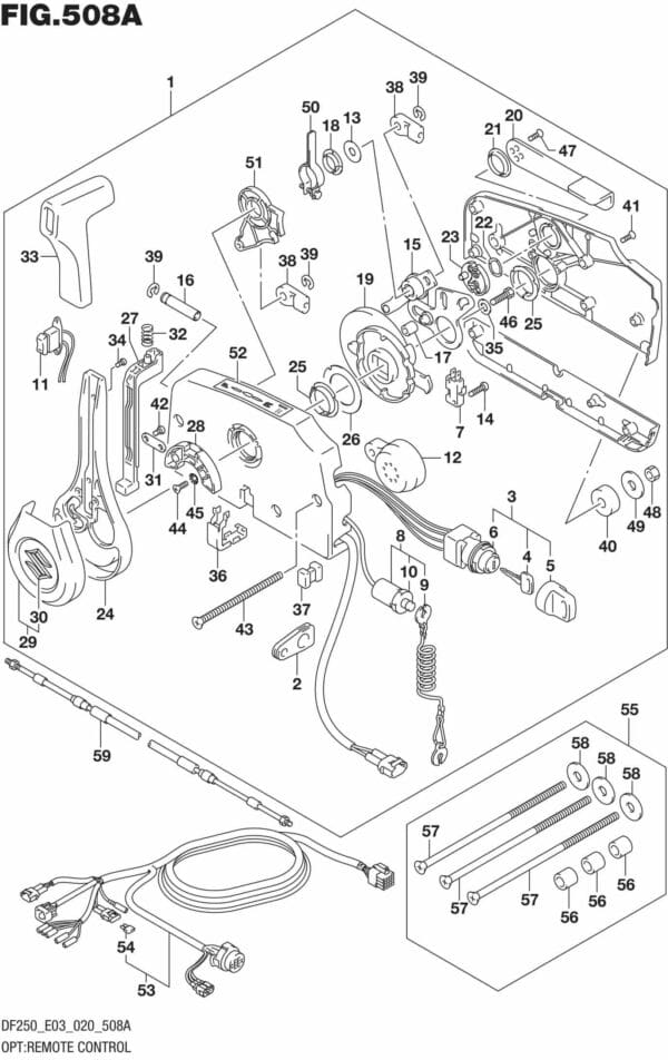 DF225T,Z,250T,Z,ST-040001 OPT: Remote Control