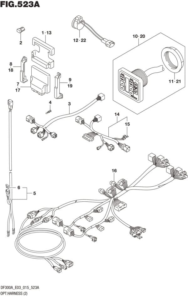 DF250AP-300AP-510001 OPT: Harness (2)