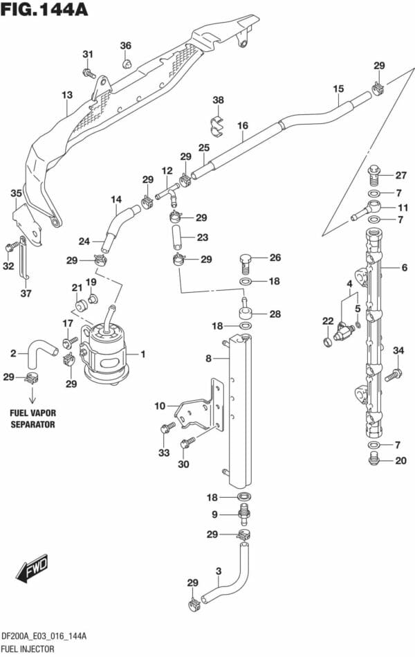 DF200AT,AZ-610001 Fuel Injector